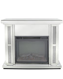 Crushed Diamante Mirrored Fire Place