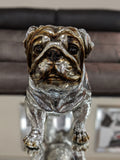 Silver Electroplated Standing Pug Ornament