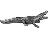 Silver Crocodile Ornament