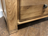 Weathered Oak Bookcase with Drawer