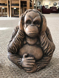 Small See No Evil, Hear No Evil, Speak No Evil Orangutan Garden Ornament