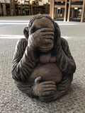 Small See No Evil, Hear No Evil, Speak No Evil Orangutan Garden Ornament