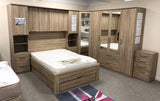 Phoenix Sonoma Oak Over Bed Storage Unit & Combi Wardrobe