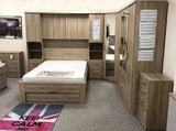 Phoenix Sonoma Oak Over Bed Storage Unit & Combi Wardrobe