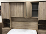 Phoenix Sonoma Oak Over Bed Storage Unit & Combi Wardrobe