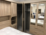 Phoenix Sonoma Oak Over Bed Storage Unit & Combi Wardrobe