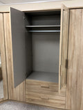 Phoenix Sonoma Oak Over Bed Storage Unit & Combi Wardrobe