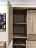 Phoenix Sonoma Oak Over Bed Storage Unit & Combi Wardrobe
