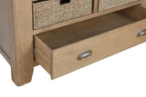 Warm Rustic Oak Effect Larder Unit