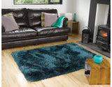 Pearl Teal Blue 7cm Thick Shag Pile Floor Rug