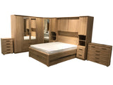 Phoenix Sonoma Oak Over Bed Storage Unit & Combi Wardrobe