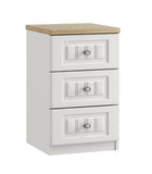 Portofino 3 Drawer Bedside Chest of Drawers