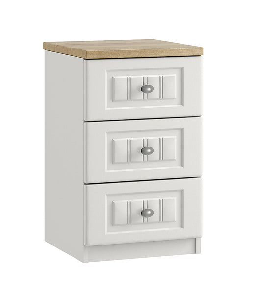 Portofino 3 Drawer Bedside Chest of Drawers