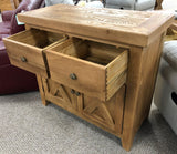 Maxi Oak X Shape Buffet Sidetable