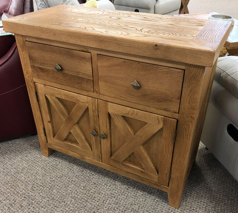 Maxi Oak X Shape Buffet Sidetable