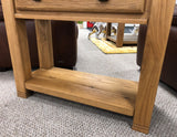 Weathered Oak Small Console Table