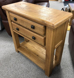Weathered Oak Small Console Table