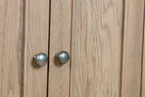 Warm Rustic Oak Effect Shoe Cupboard