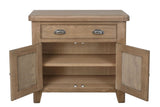 Warm Rustic Oak Effect 1 Drawer Sideboard