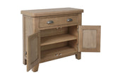 Warm Rustic Oak Effect 1 Drawer Sideboard