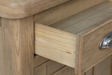 Warm Rustic Oak Effect 1 Drawer Sideboard