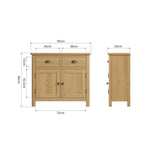 Oak & Hardwood Rustic Sideboard