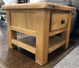 Weathered Oak Lamp Table