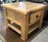 Weathered Oak Lamp Table