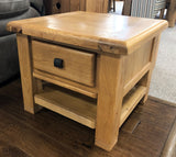Weathered Oak Lamp Table