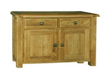 Weathered Distressed Reclaimed Oak Small Medium Sideboard
