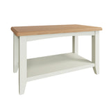 Fresh White with Oak Top Small Coffee Table