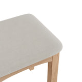 Light Oak Effect Dressing Table Padded Stool