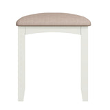 Fresh White with Padded Seat Dressing Table Stool