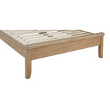 Warm Rustic Oak Effect Super King Size Bed Frame