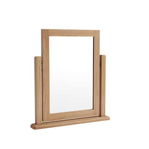 Light Oak Effect Tilting Trinket Mirror