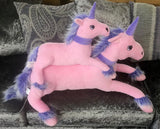 Purple & Pink Unicorn Soft Toy (Large)