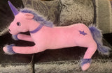 Purple & Pink Unicorn Soft Toy (Large)