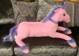 Purple & Pink Unicorn Soft Toy (Large)