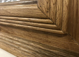 Weathered Oak Square Wall Mirror
