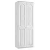 Lazio Sculptured 30' Double Door Wardrobe