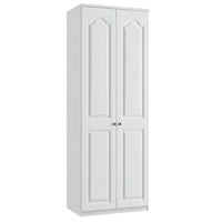 Lazio Sculptured 30' Double Door Wardrobe