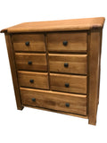 Weathered Oak 7 Chest of Drawers