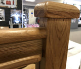 Weathered Oak Dressing Table with Mirror