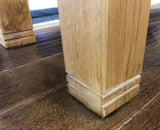 Weathered Oak Dressing Table with Mirror