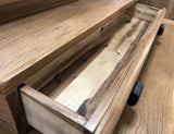 Weathered Oak Dressing Table Mirror