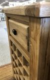 Weathered Oak Wine Cabinet