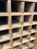 Weathered Oak Wine Cabinet