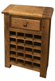 Weathered Oak Wine Cabinet