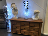 Enchantment Silver Wire LED Floor Lamp Clear Crystals