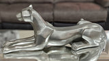 Pewter Styled Resting Panther Ornament